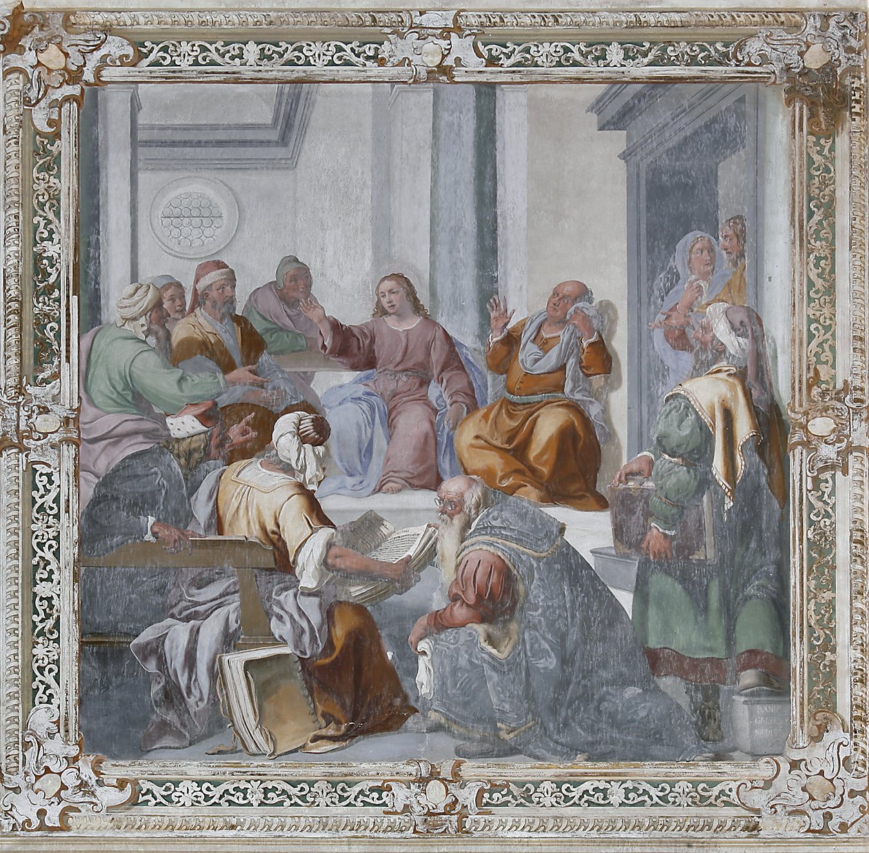 Kristus mezi lékaři (freska) od Daniele Crespi