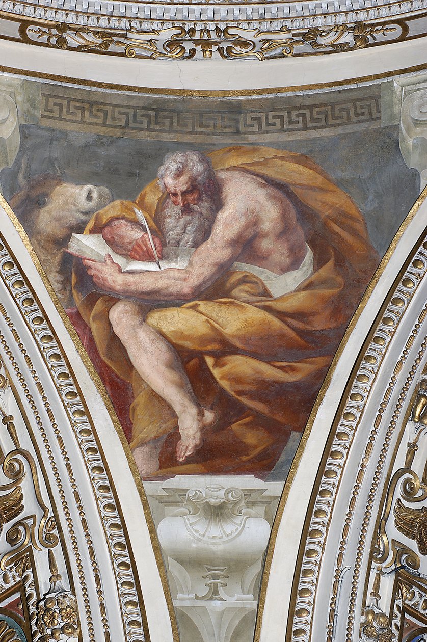 Svatý Lukáš (freska) od Daniele Crespi