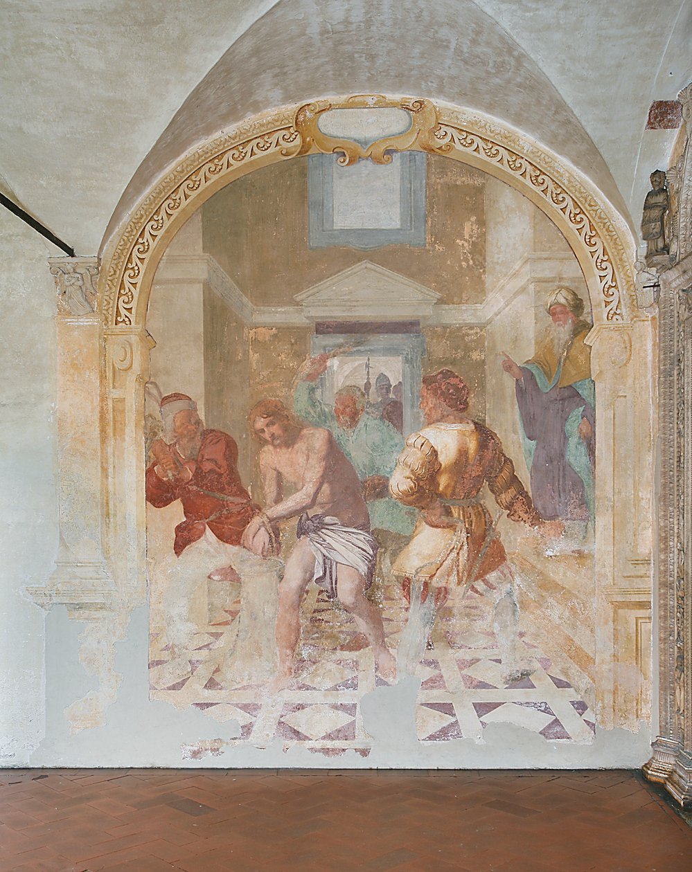 Bičování Krista (freska) od Daniele Crespi