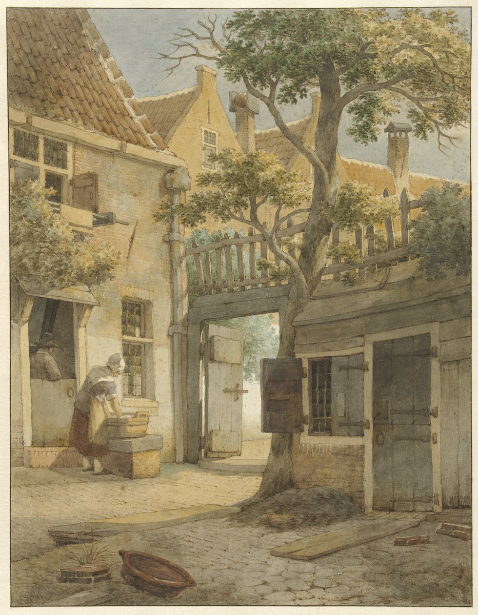 Nádvoří nádvoří v Amsterdamu od Daniël Kerkhoff