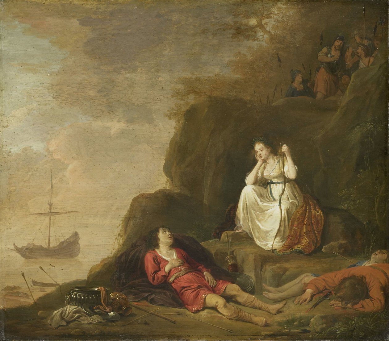 Theagenes a Chariclea od Daniël Thivart