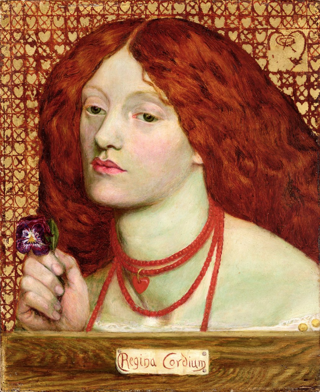 Srdcová královna, 1860 (panel) od Dante Gabriel Charles Rossetti