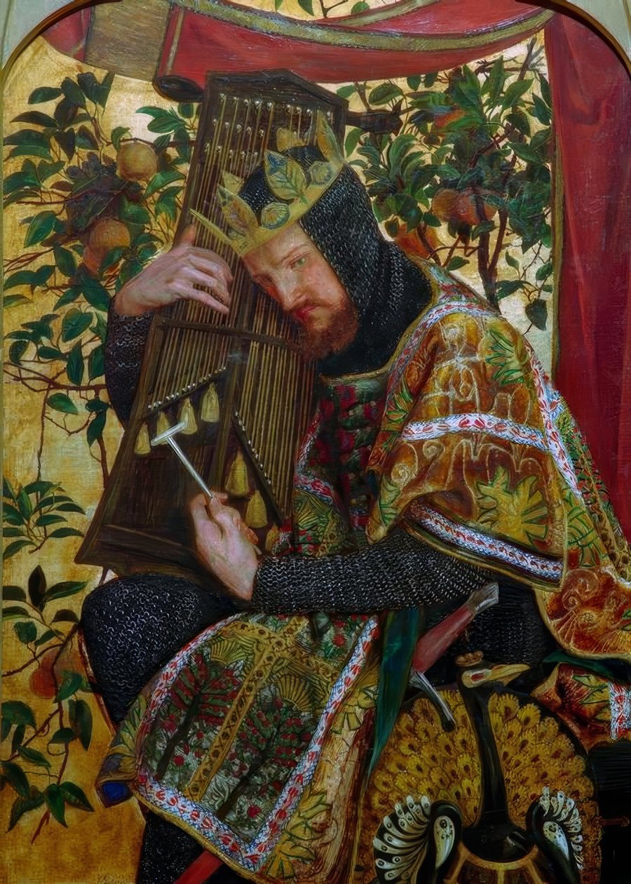 David jako král od Dante Gabriel Charles Rossetti