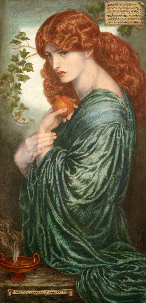 Proserpine od Dante Gabriel Charles Rossetti