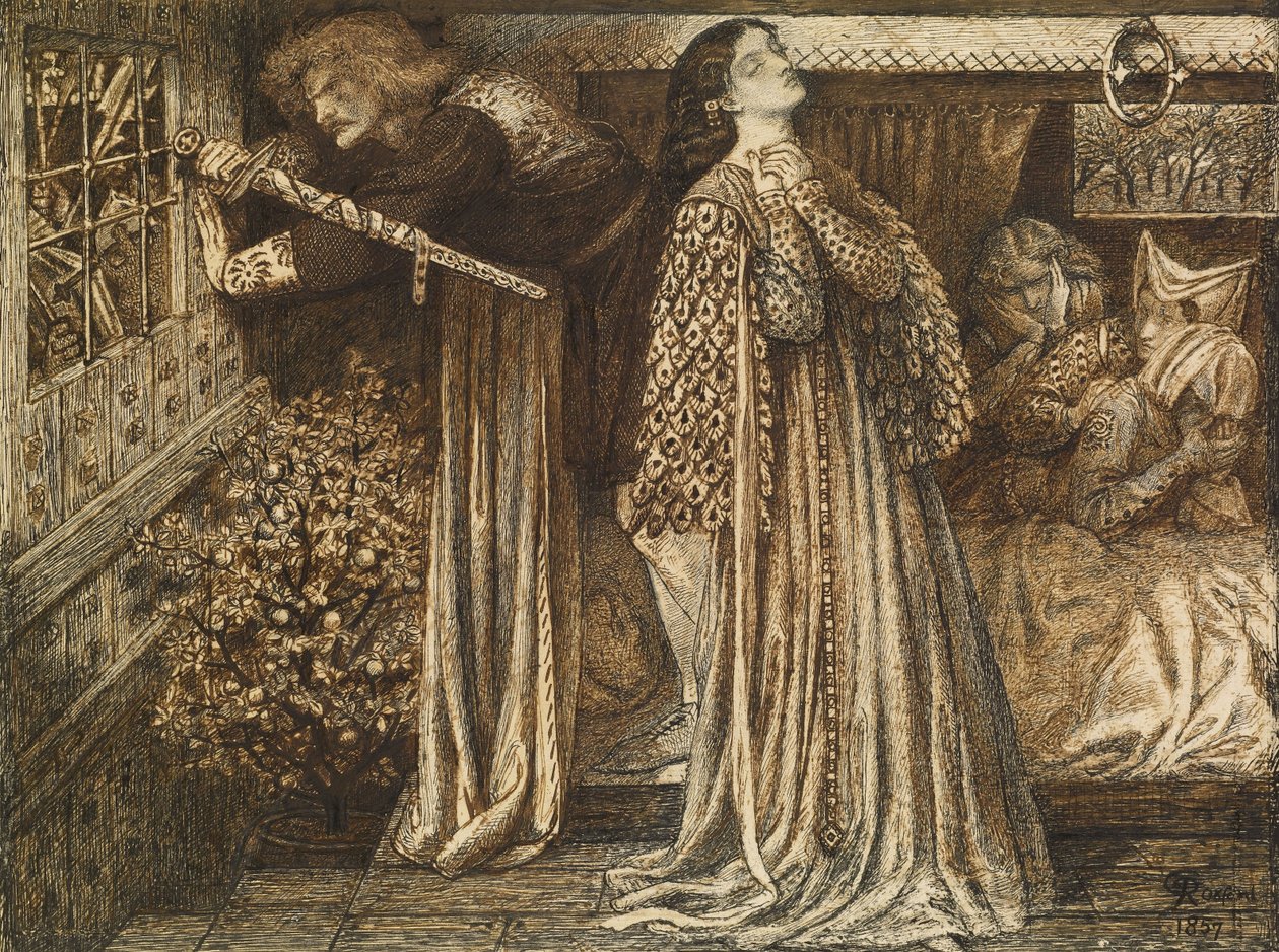 Pane Launcelote v královnině komnatě od Dante Gabriel Charles Rossetti