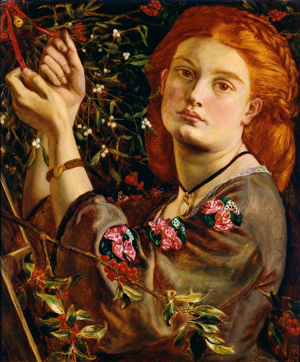 Hanging the Jmelí, 1860 (panel) od Dante Gabriel Charles Rossetti