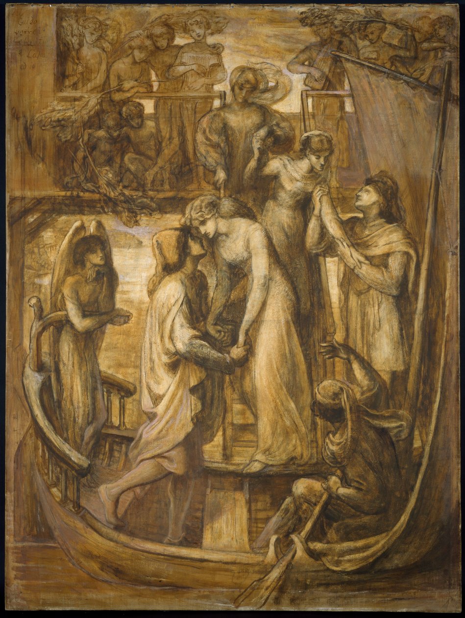 Loď lásky, 1881 od Dante Gabriel Charles Rossetti