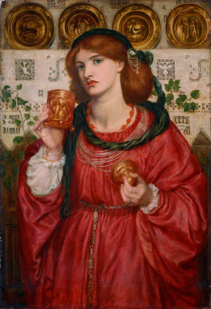 Milující pohár, 1867 od Dante Gabriel Charles Rossetti