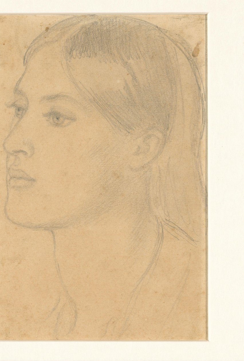 ženská hlava od Dante Gabriel Rossetti (attributed to)