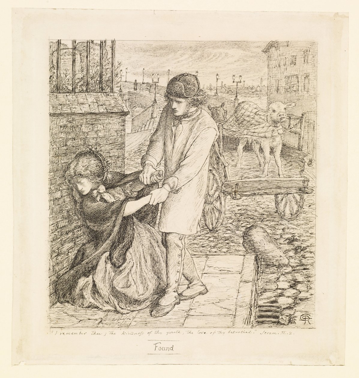 Nalezeno - Kompoziční studie od Dante Gabriel Rossetti