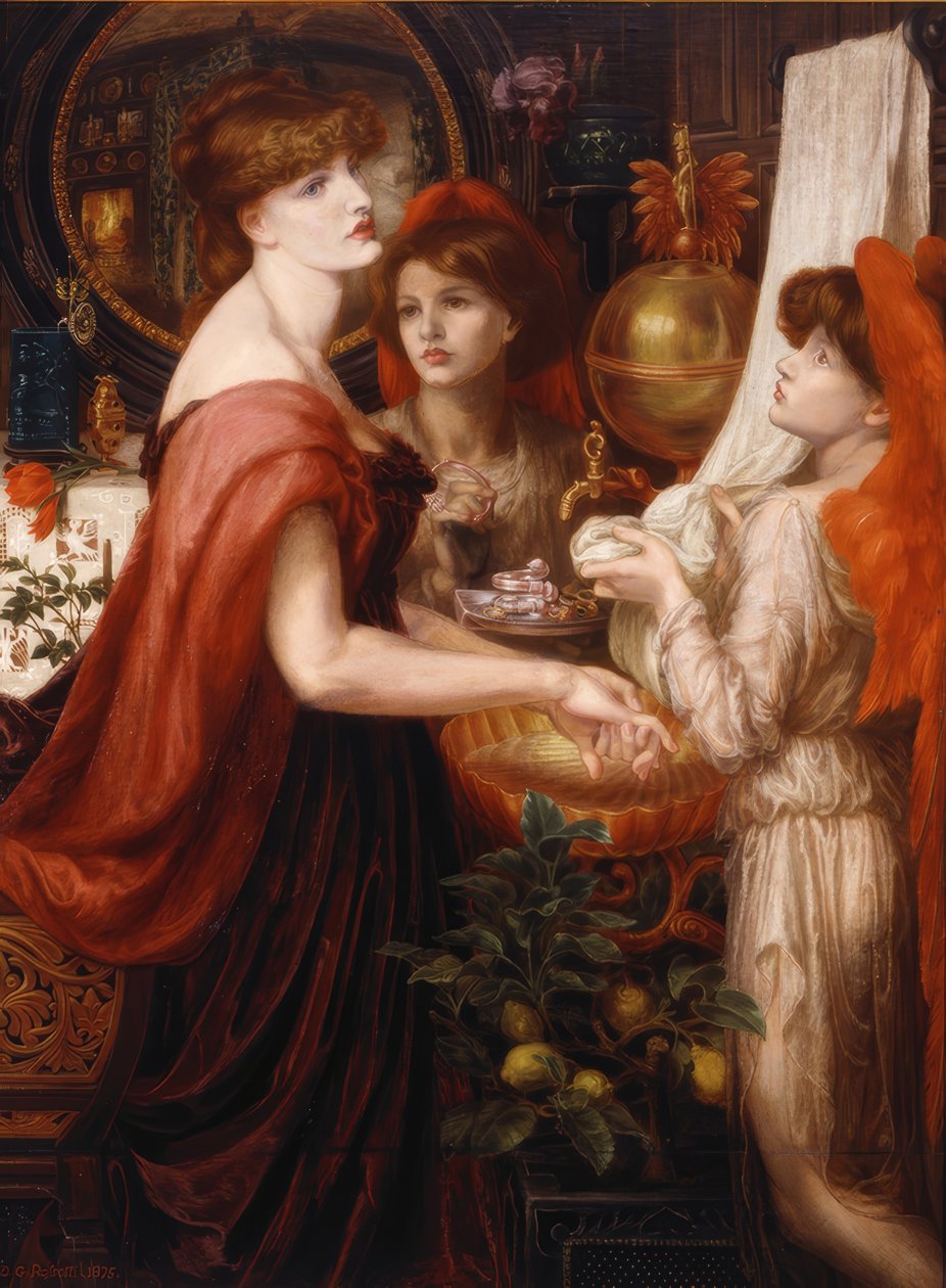 Krásná ruka od Dante Gabriel Rossetti