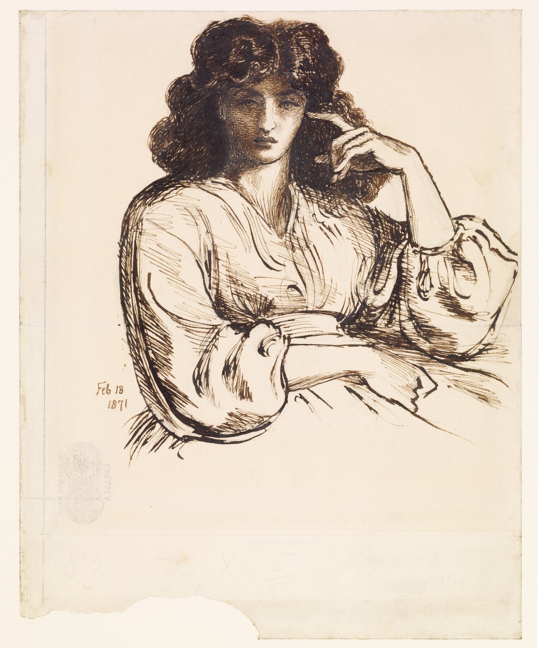 Portrét Jane Morris od Dante Gabriel Rossetti