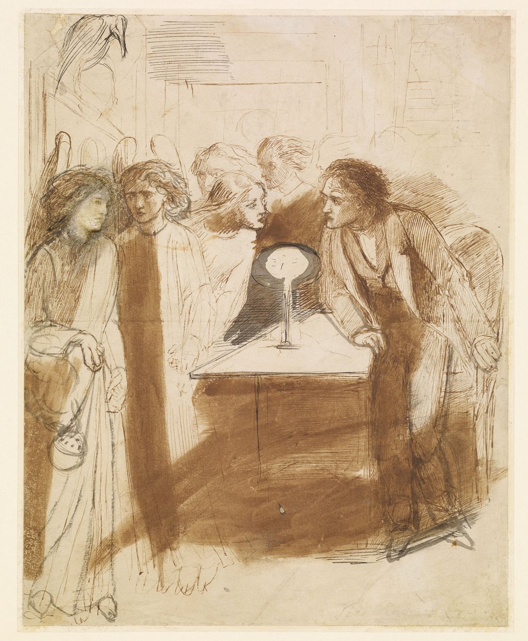 The Raven - Andělské kroky od Dante Gabriel Rossetti