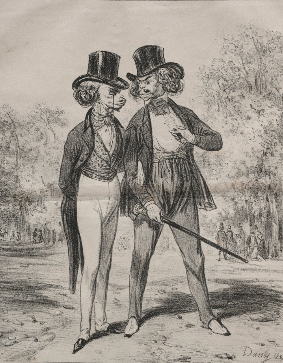 Neuvěřitelné mody. Podzimní lvi, 1839. od Darny