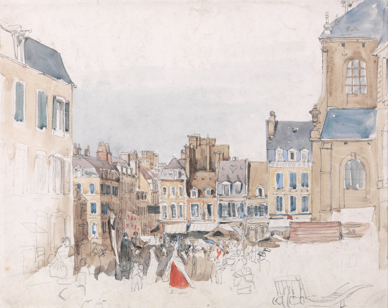 Francouzské tržiště od David Cox