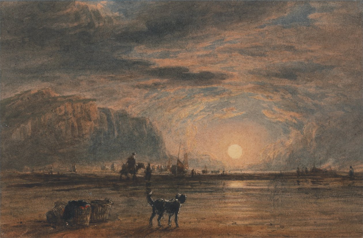 Plážová scéna od David Cox