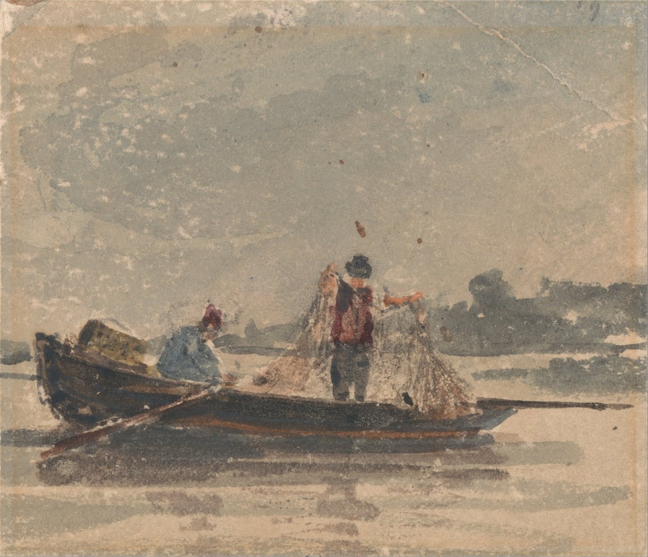 Rybáři kreslení sítě od David Cox