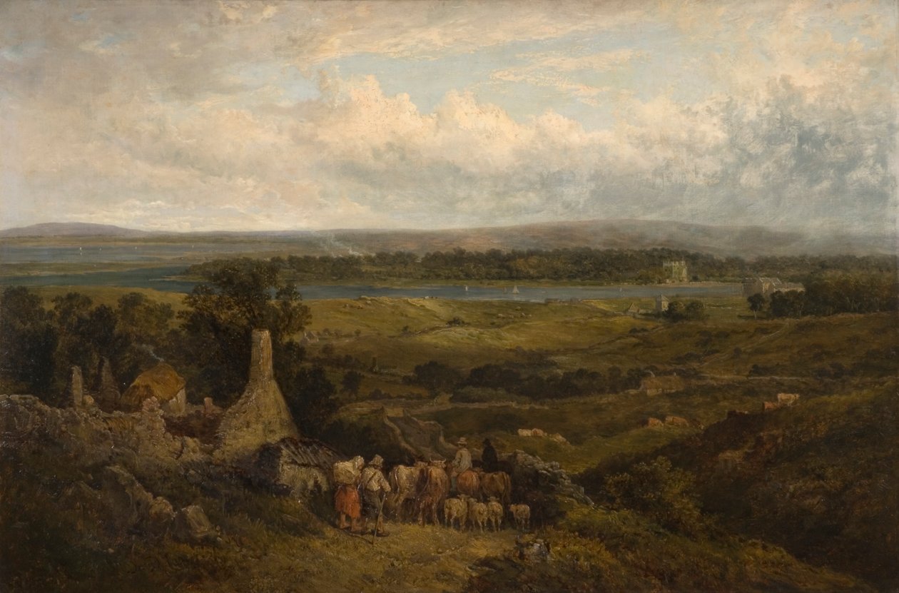 Hrad Menlough, Galway, Irsko od David Cox