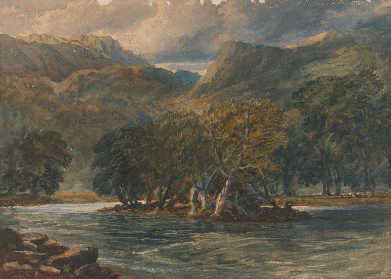 Na řece Conway v severním Walesu od David Cox