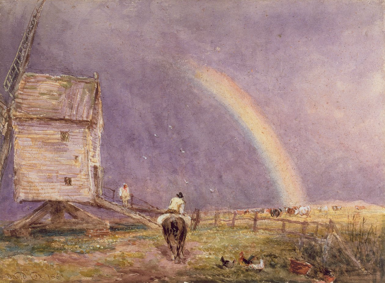 Mlýn, 1853 od David Cox