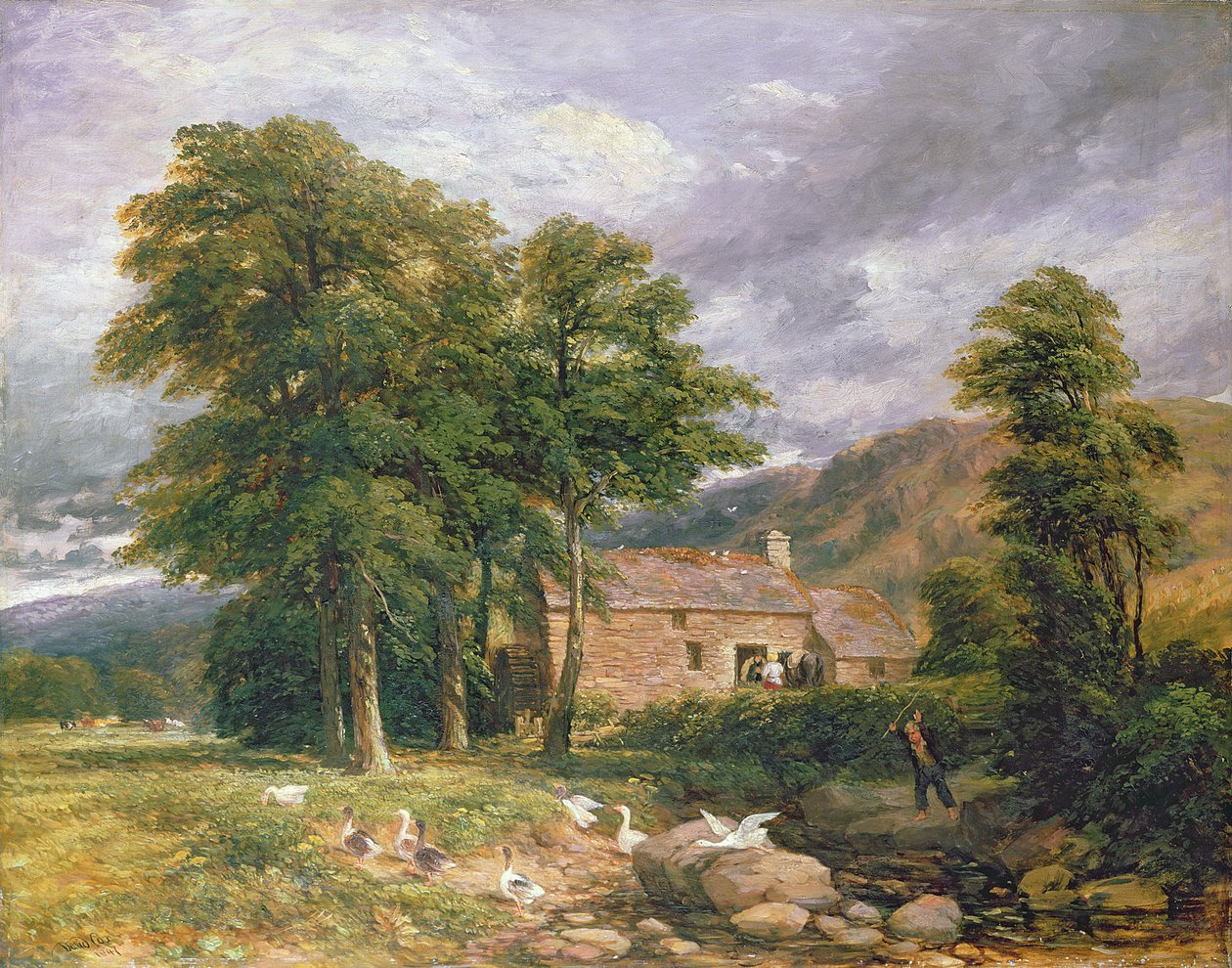 Starý mlýn v Bettws-y-Coed od David Cox