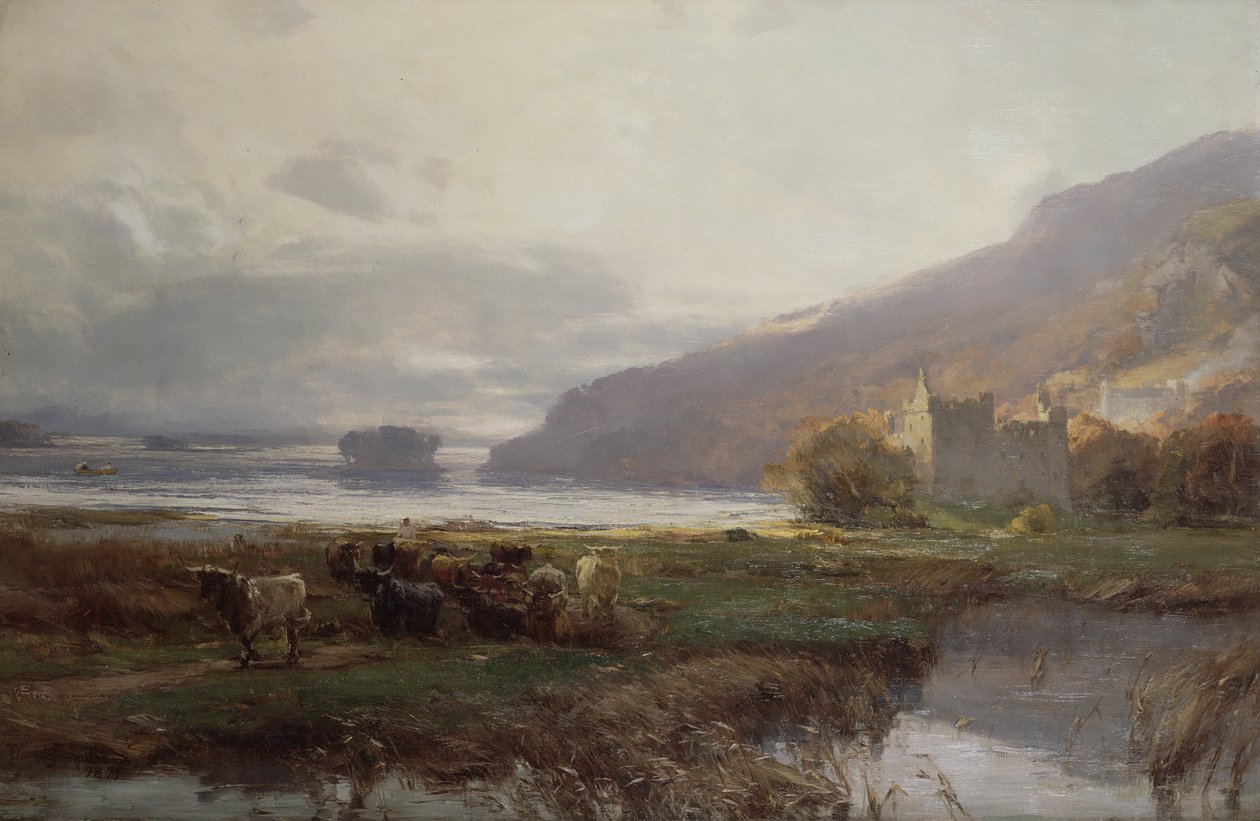 Hrad Kilchurn, Lock Awe, 1879 od David Farquharson