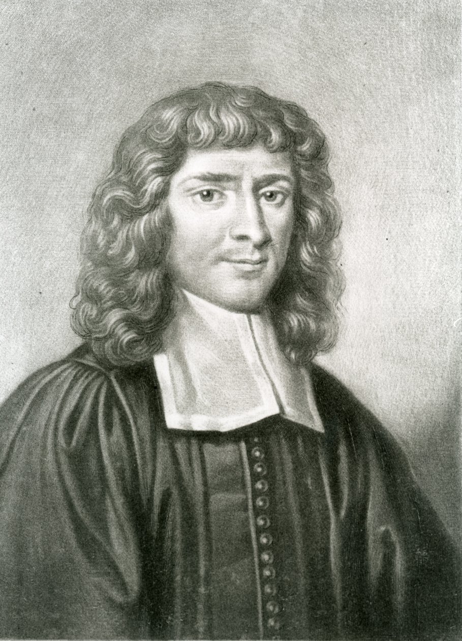 Portrét doktora Isaaca Barrowa (1630-77) vyrytý Richardem Earlomem (1743-1822) z 