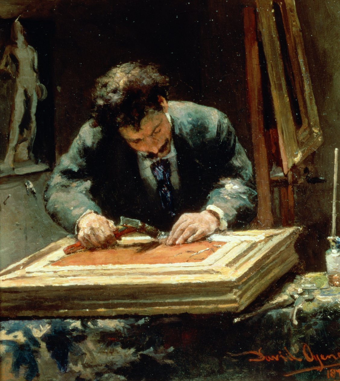 Rámař obrázků, 1878 od David Oyens