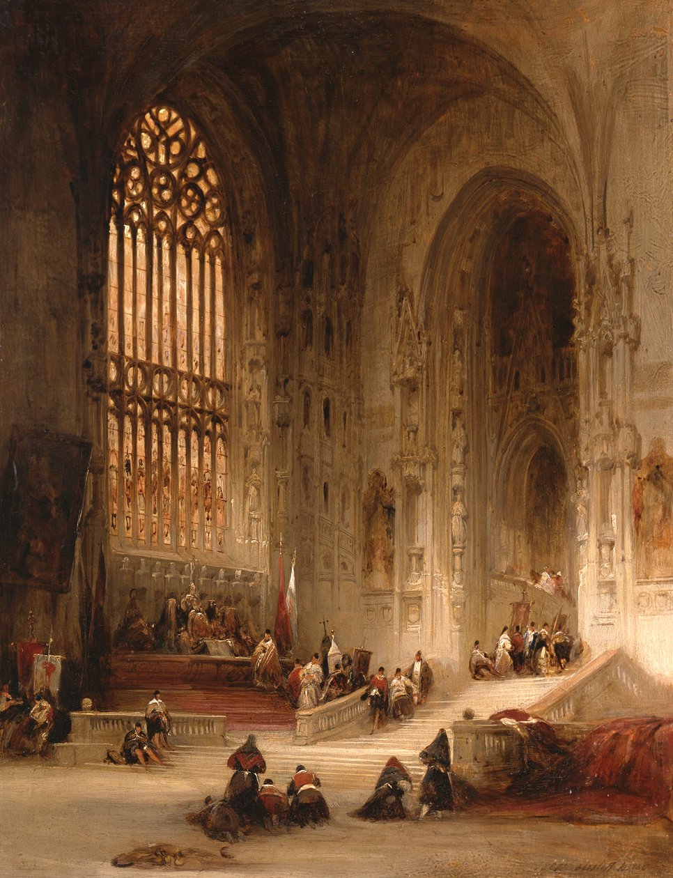 Katedrála v Burgosu, 1838 od David Roberts