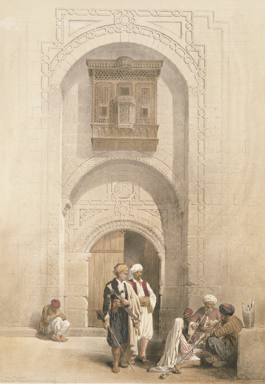 Moderní sídlo, ukazující arabskou architekturu Káhiry, z 