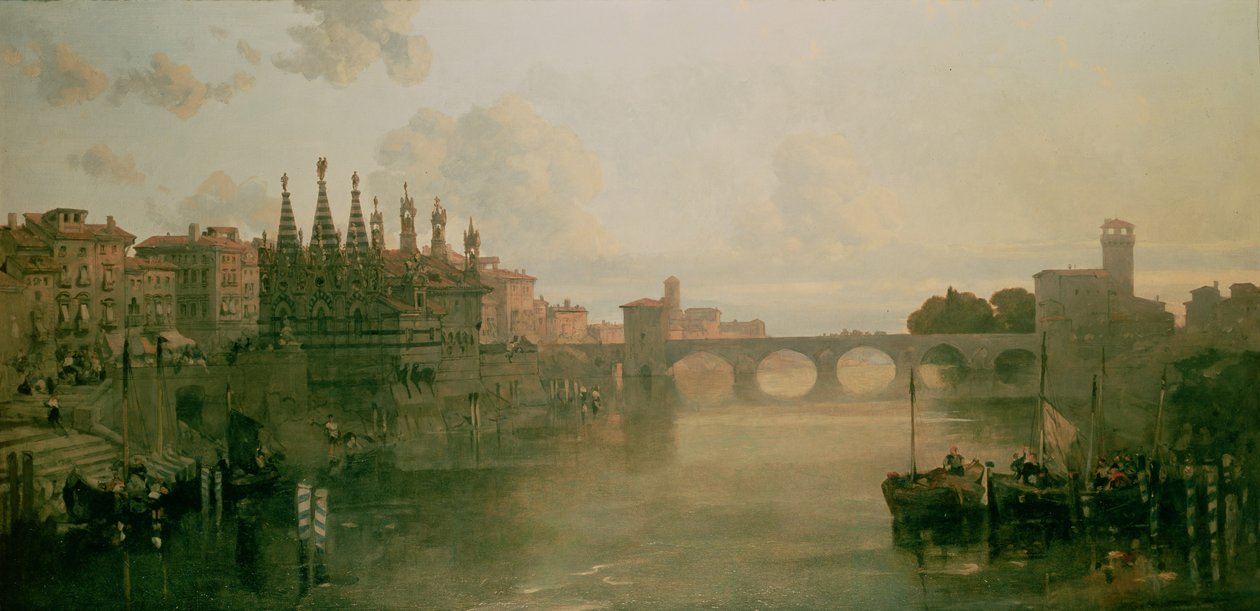 Pohled na Pisa, c. 1859 od David Roberts