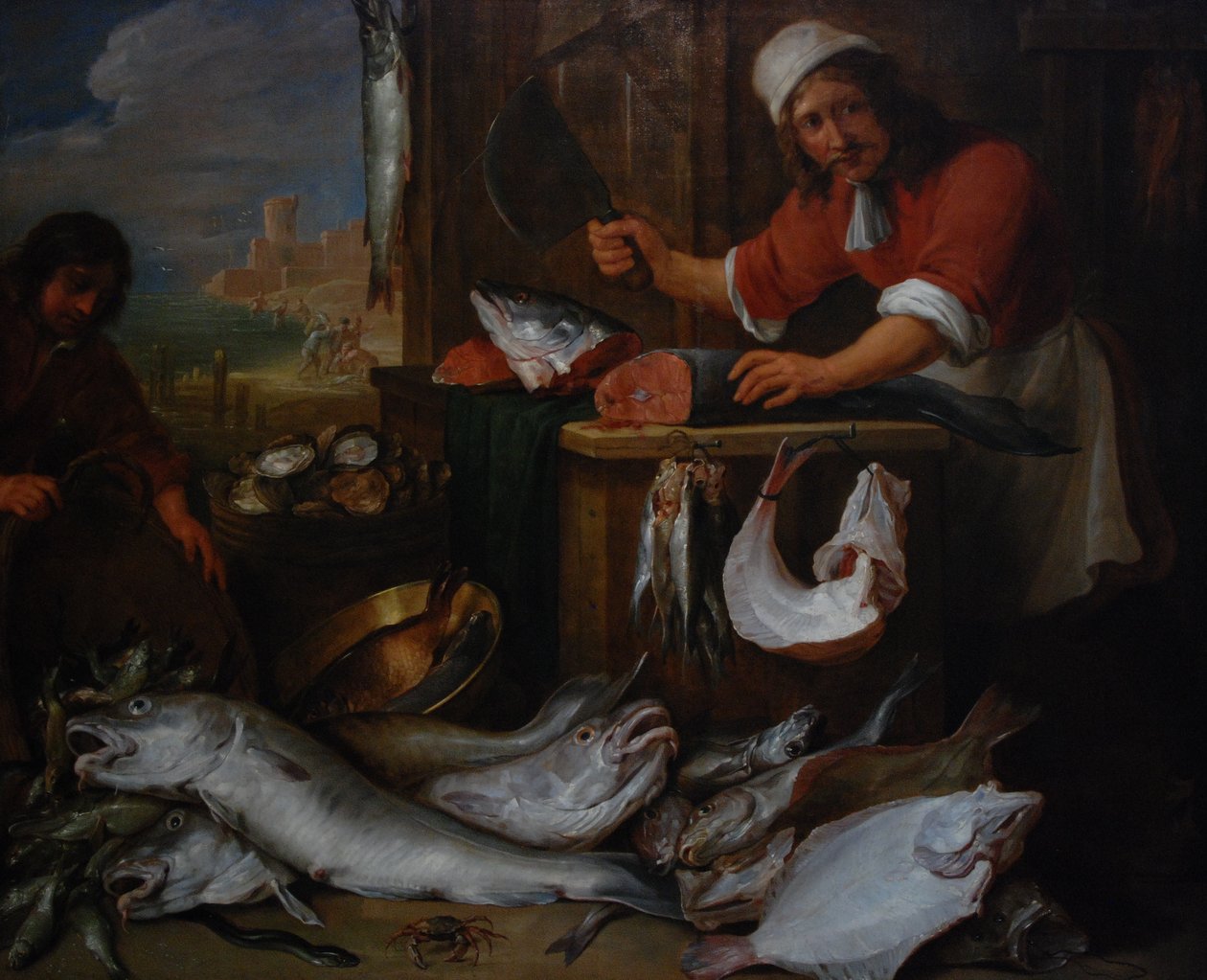 Obchodník s rybami od David Teniers the Elder