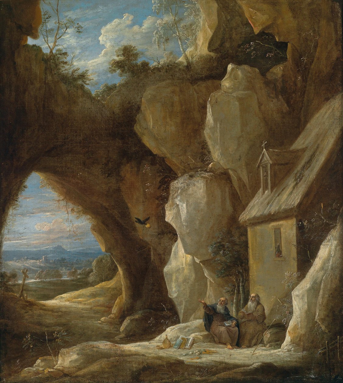 Svatí Anthony a Paul v divočině od David Teniers the Younger