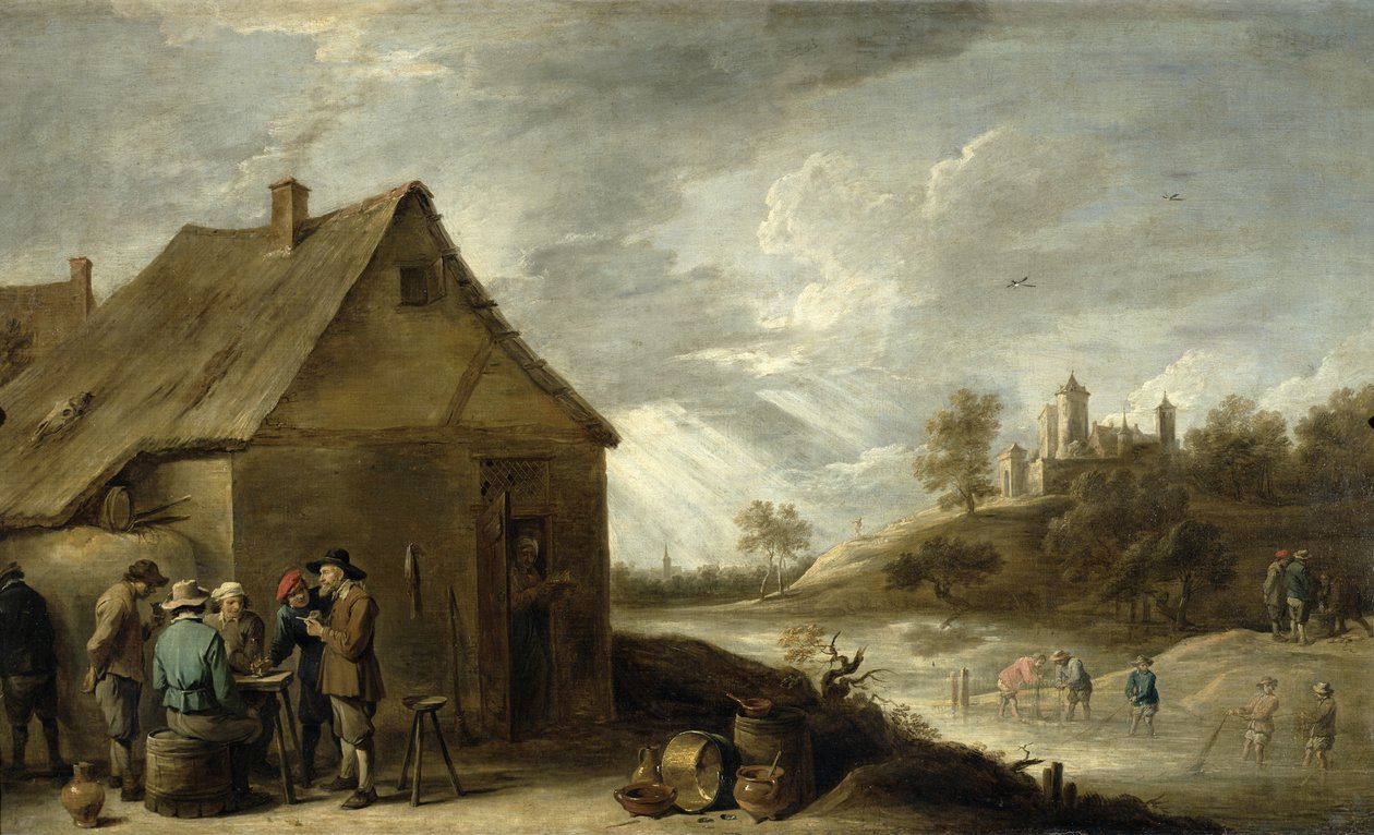 Hostinec u řeky od David Teniers the Younger