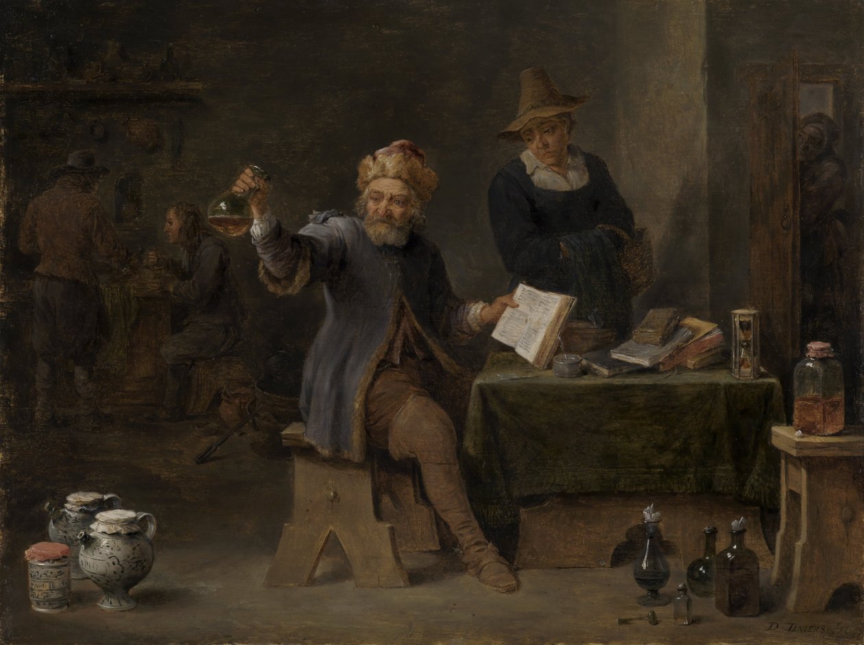 Vesnický lékař od David Teniers the Younger