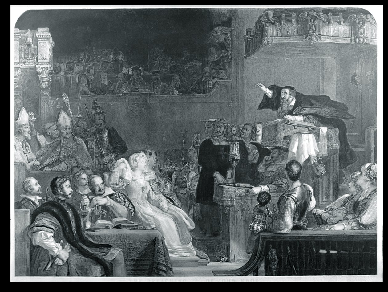 The Preaching of John Knox, c.1837 od David Wilkie