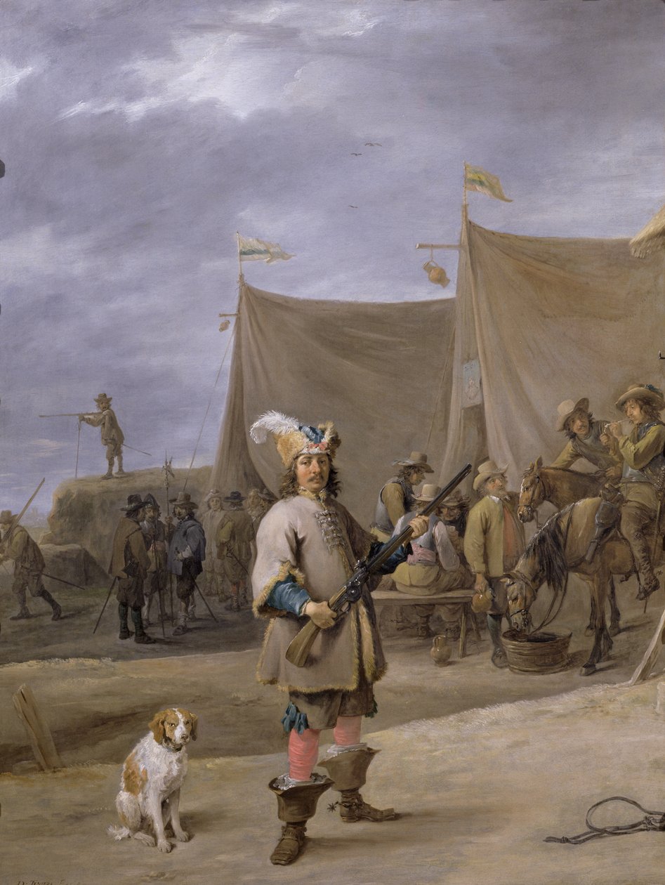 Voják, 1640 od David Teniers the Elder