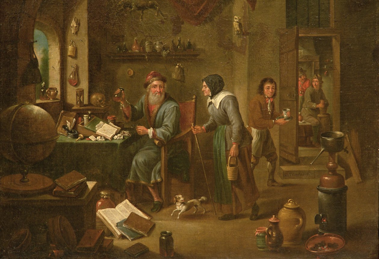 Alchymistova pracovna (podrobnosti viz 164373) od David Teniers the Elder