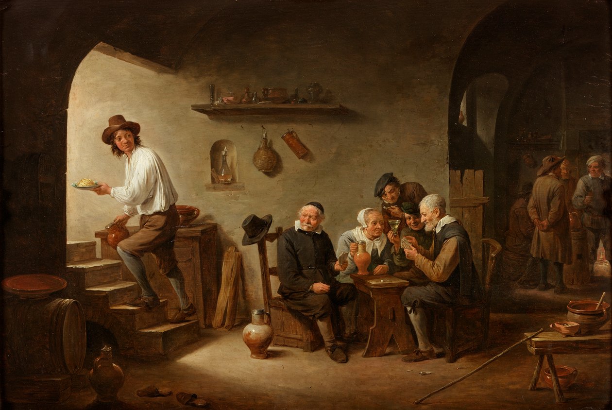 Interiér hospody, c.1640 od David Teniers the Younger
