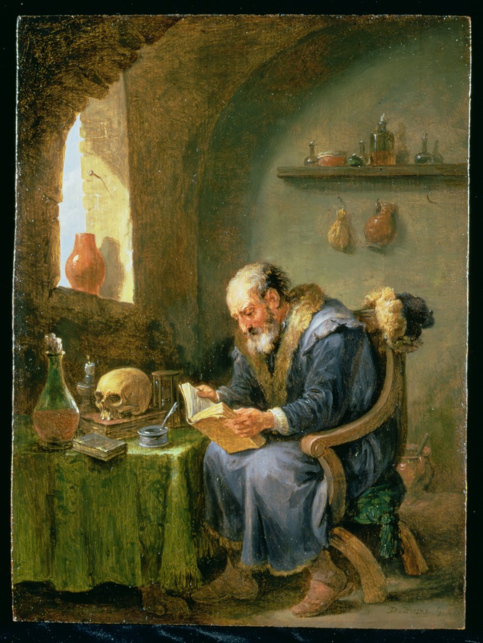 Alchymista od David Teniers the Younger