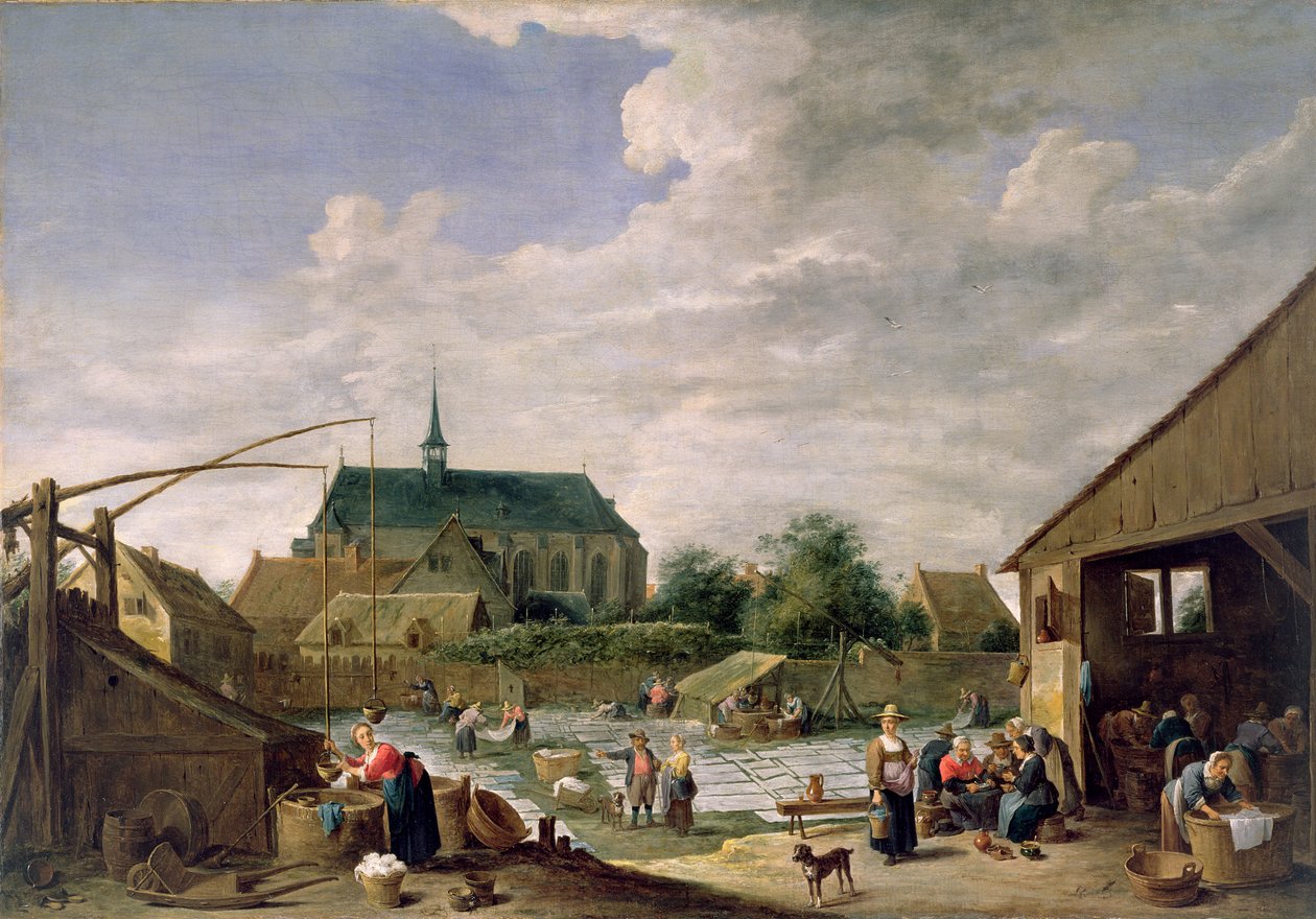 Bleaching Ground, c.1645 od David Teniers the Younger