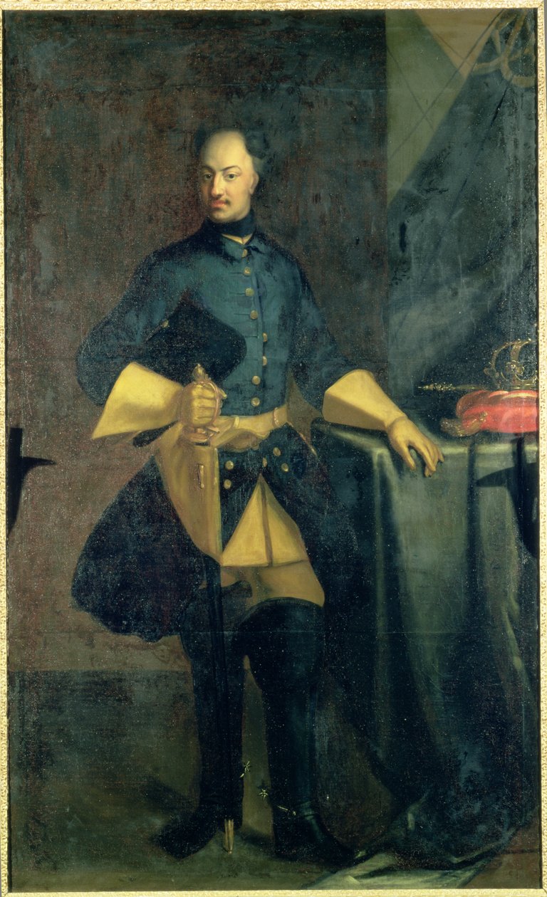 Portrét krále Karla XII. (1682-1718) od David von Krafft