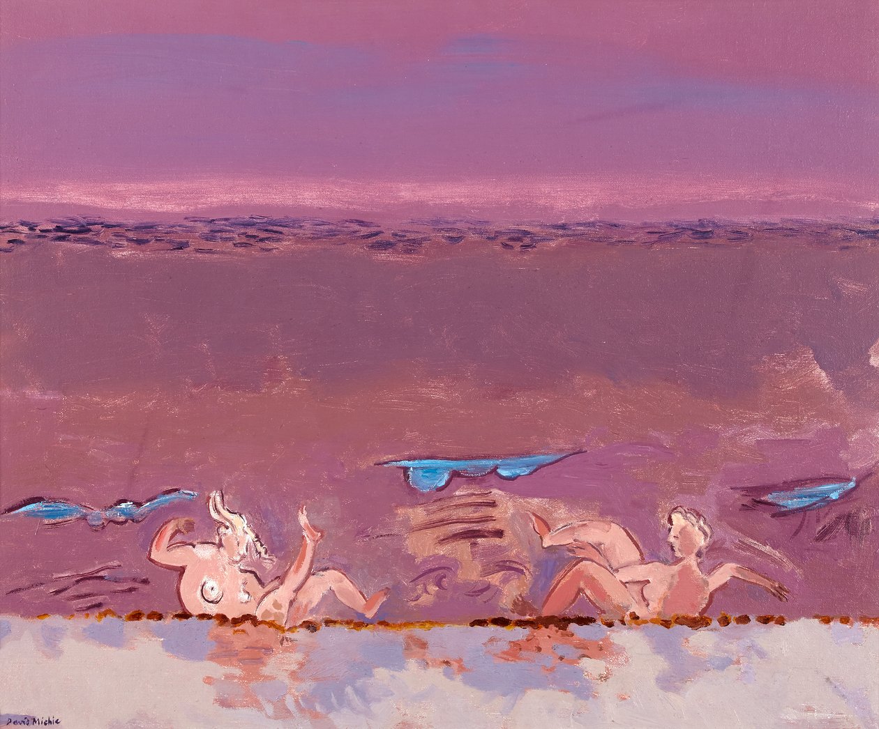 Frolic, cca 1986 (olej na sololitu) od David Alan Redpath Michie