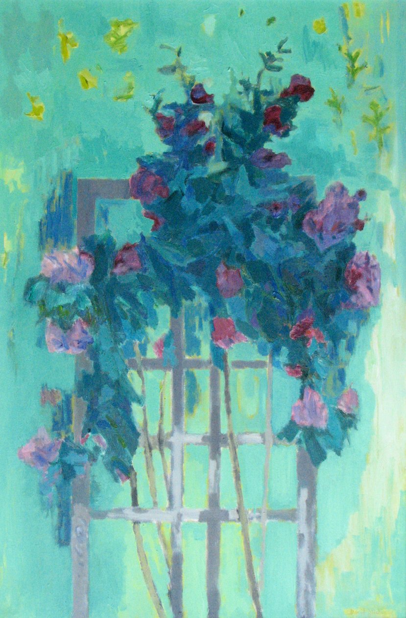 Rose Trellis (olej na plátně) od David Alan Redpath Michie