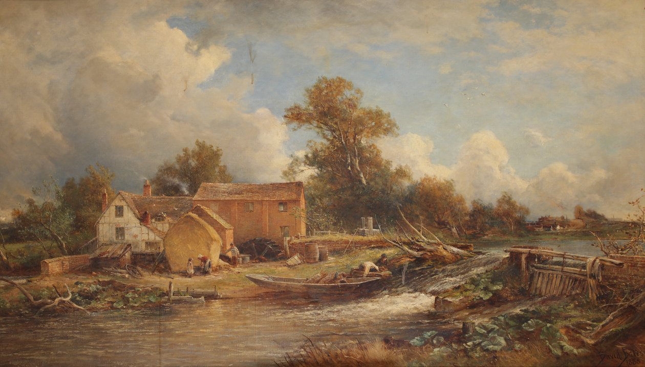 Forge Mill, River Tame, 1888 od David Bates