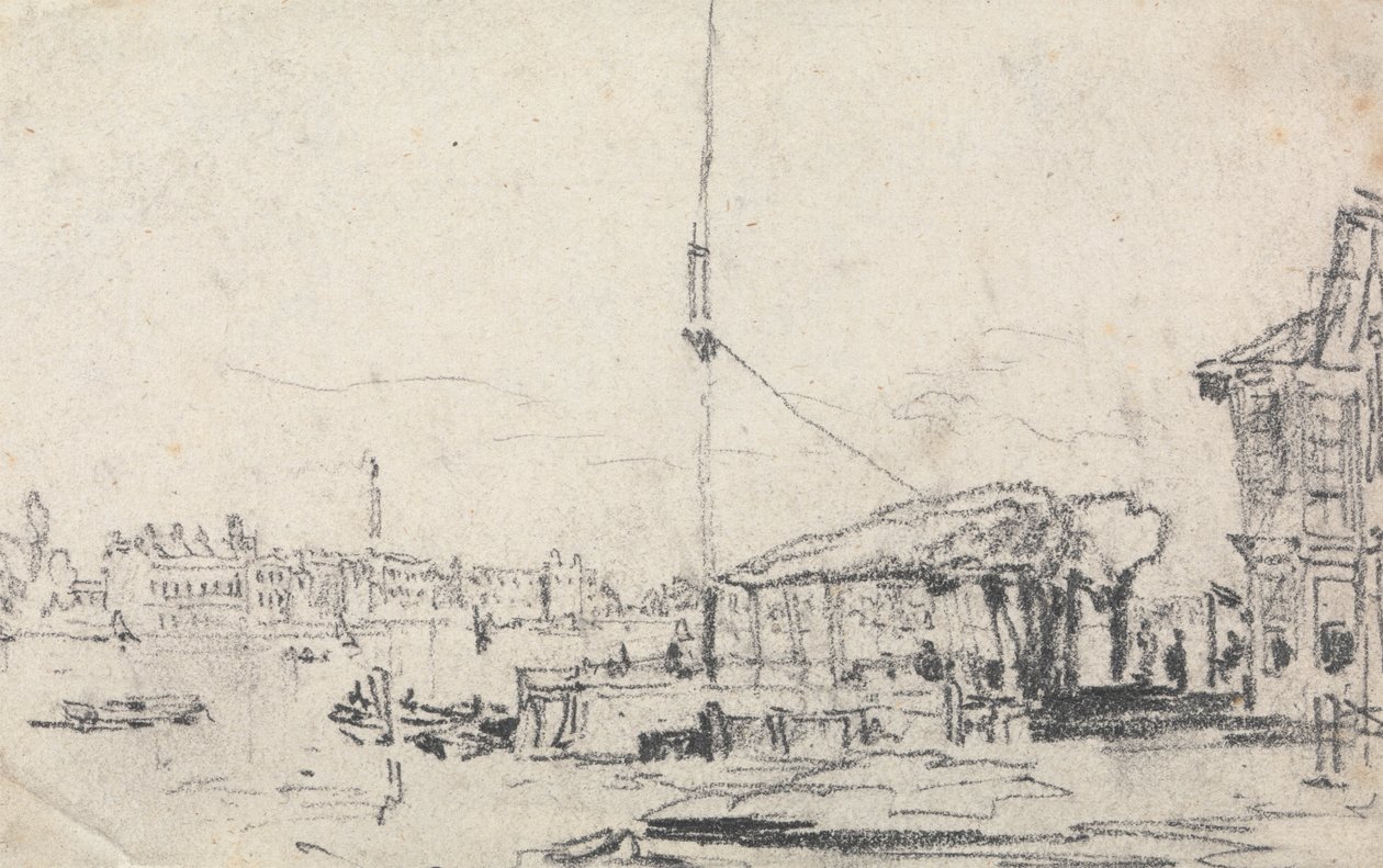 Pohled na Šeldu od David Cox