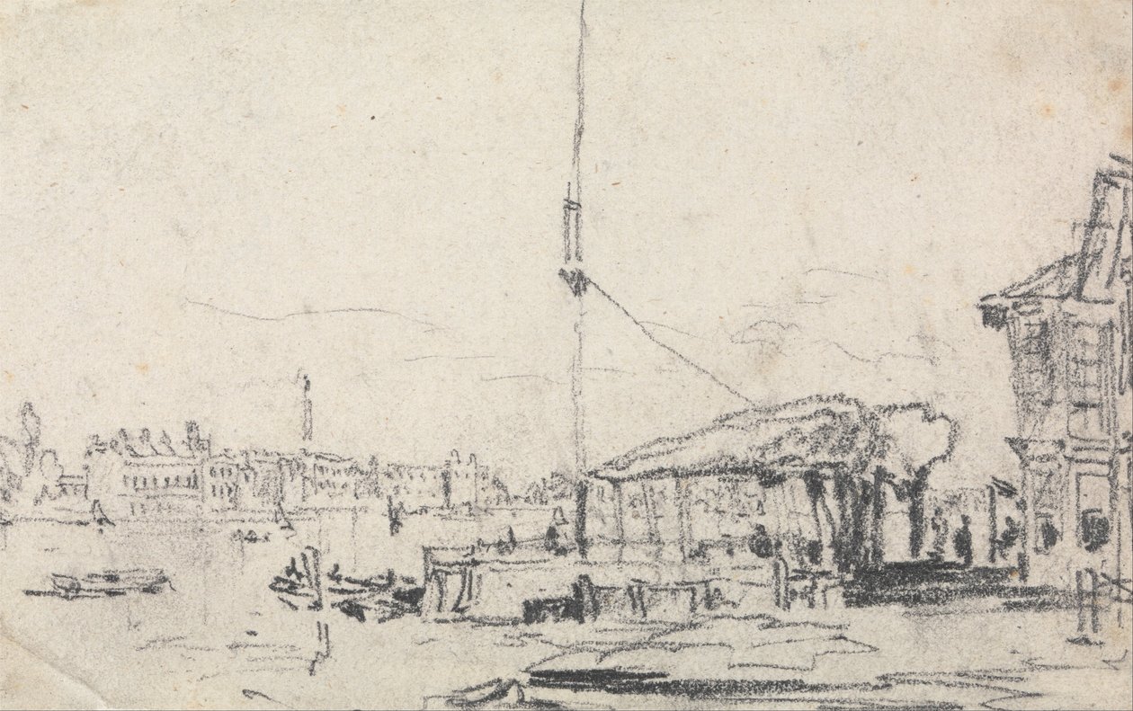 Pohled na Šeldu od David Cox