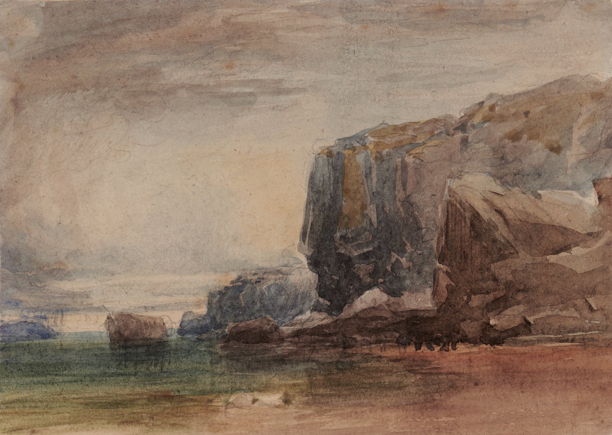 Pobřežní scéna (č. 1 dočasná) od David Cox
