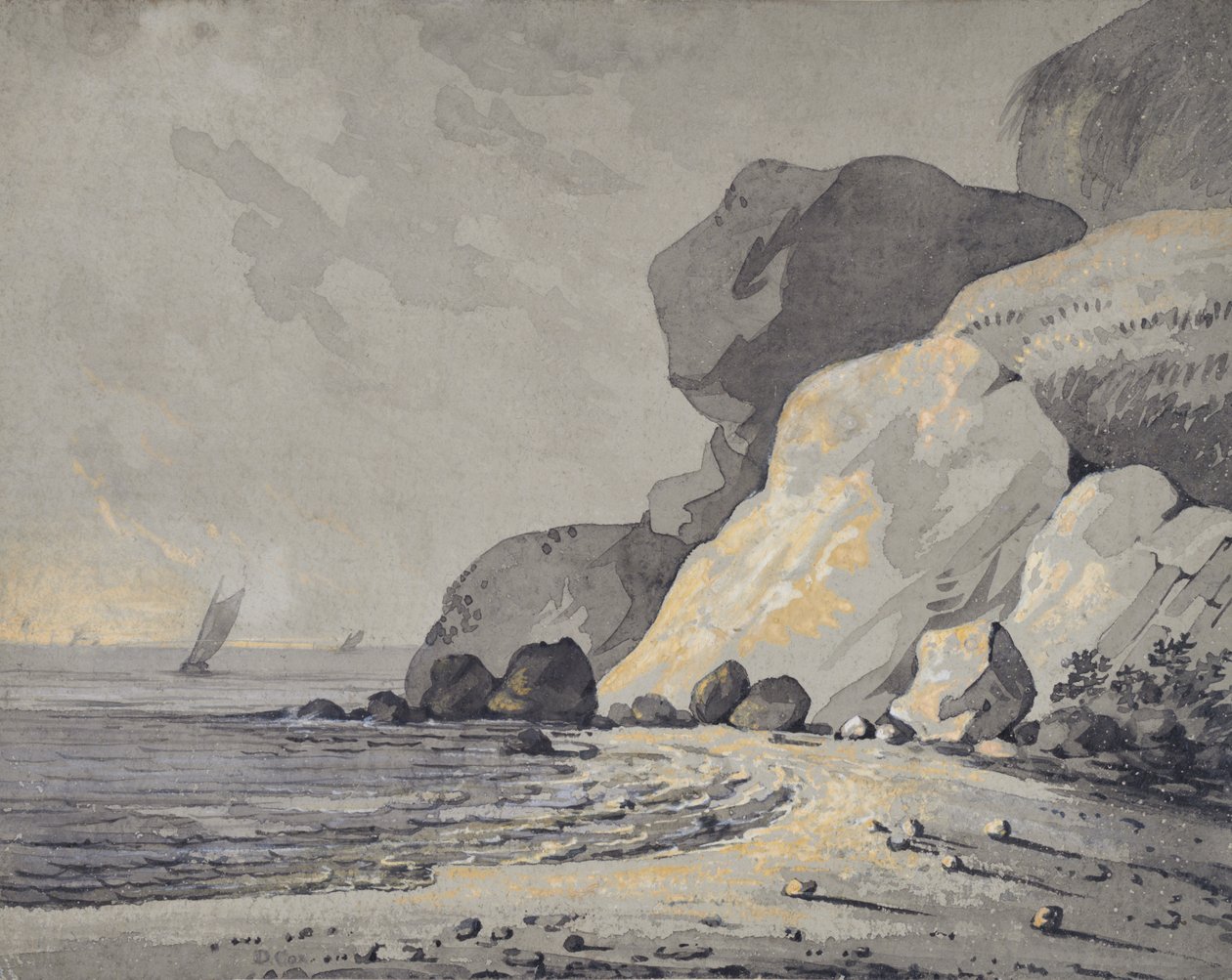 Pobřežní scéna od David Cox