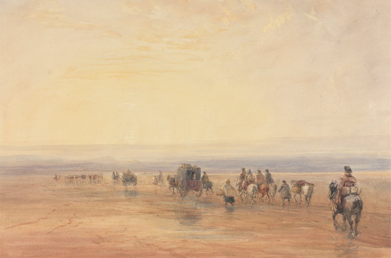 Přejezd Lancaster Sands od David Cox